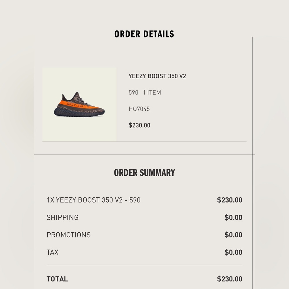 Adidas Yeezy Boost 350 V2 Carbon Beluga US 9.5